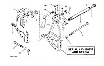 Кронштейн транца (силовая отделка)(S/N-0C160935 и ниже) 2-Х ТАКТНОГО ПЛМ MERCURY 60 Серийный номер от 0B122930 до 0D000749