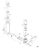 Manual Tilt Assist Components 2-Х ТАКТНОГО ПЛМ MERCURY 90 Серийный номер от 0T980000 до 0T999999